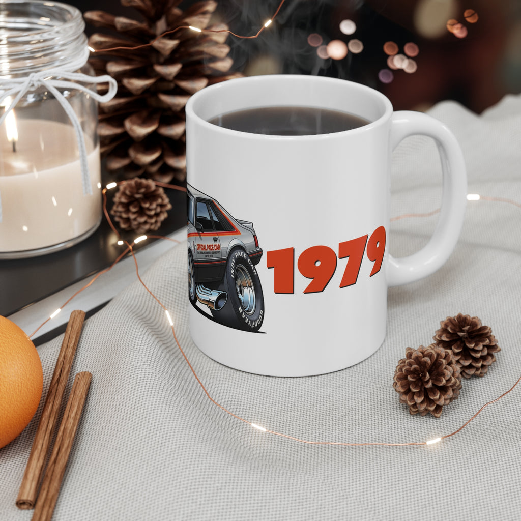 1979 Indy Pace Car-Tooned Coffee Mug —11oz
