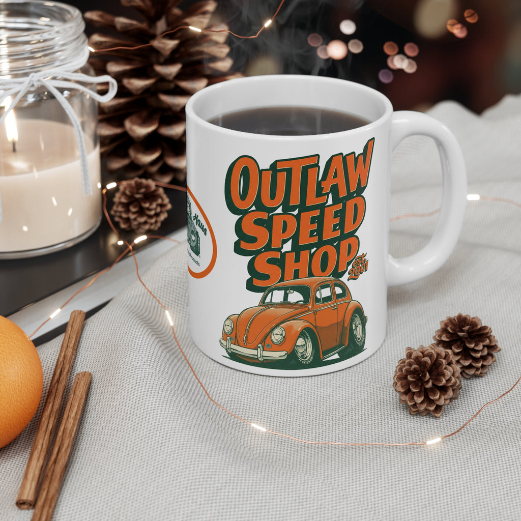 Outlaw Speed Shop, Buggin', Tooned-Coffee Mug —11oz