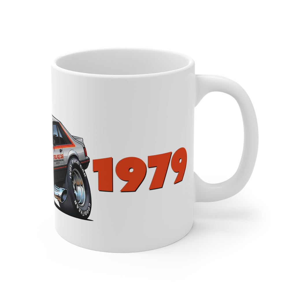 1979 Indy Pace Car-Tooned Coffee Mug —11oz