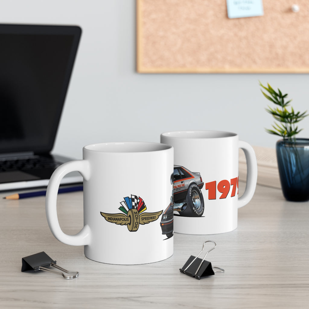 1979 Indy Pace Car-Tooned Coffee Mug —11oz