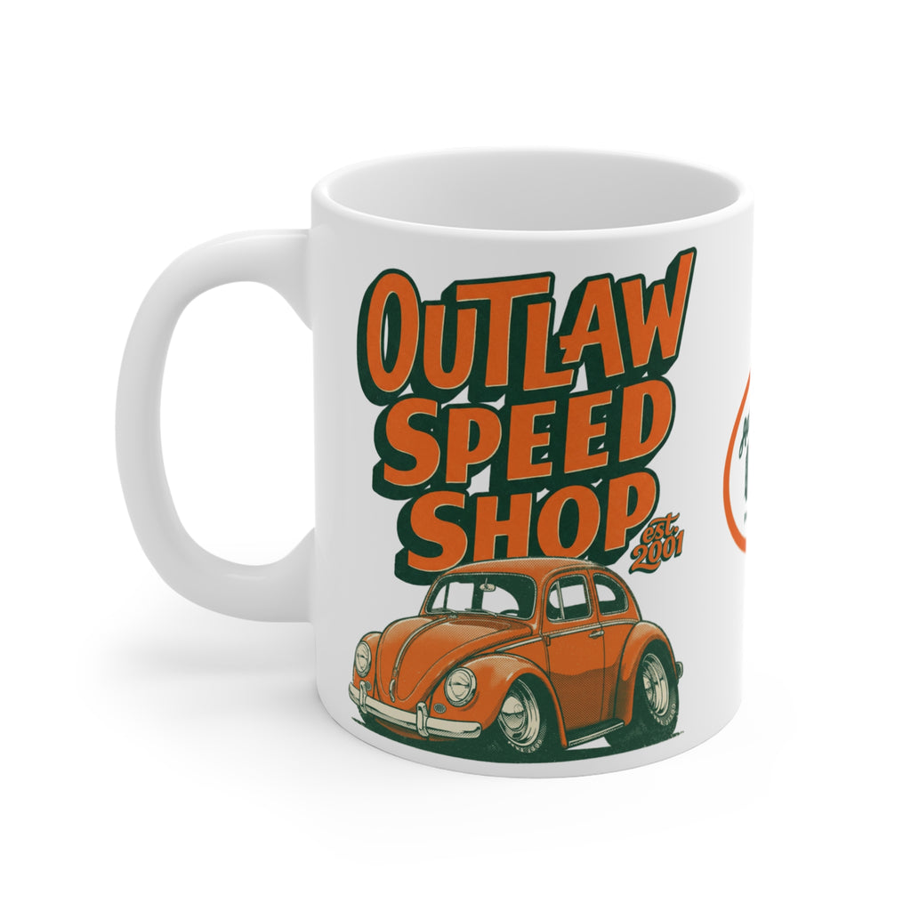 Outlaw Speed Shop, Buggin', Tooned-Coffee Mug —11oz