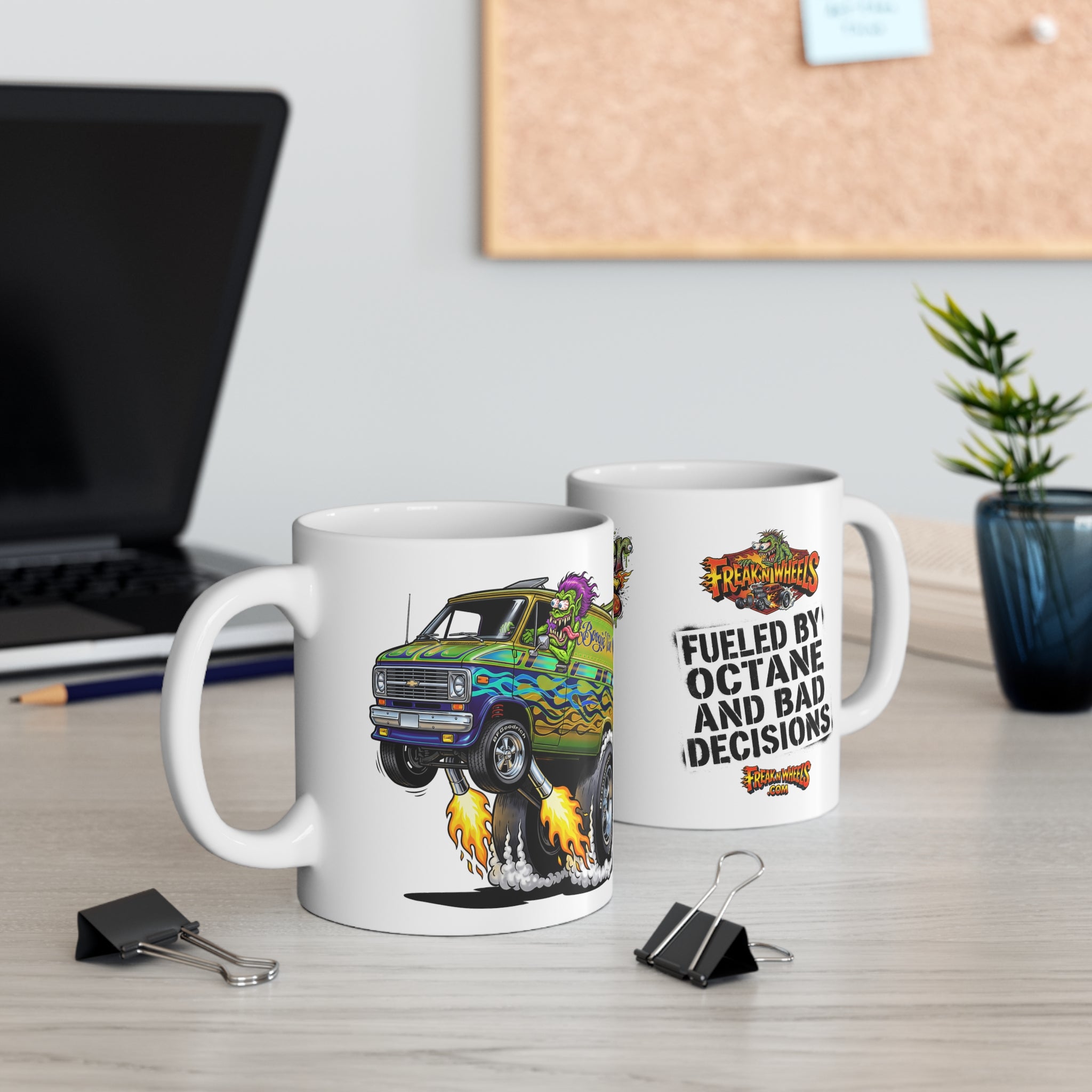 Boogie Van Monster Rods Garage Coffee Mug —11oz