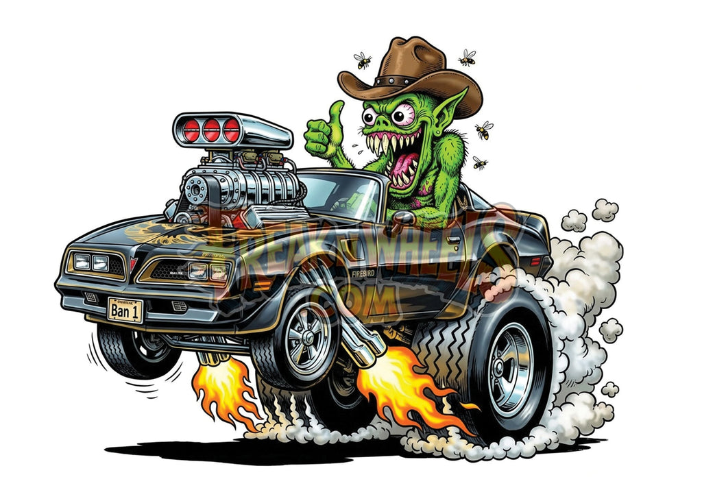 The Bandit | Freak'n Wheels Digital Download | Kustom Kulture Poster