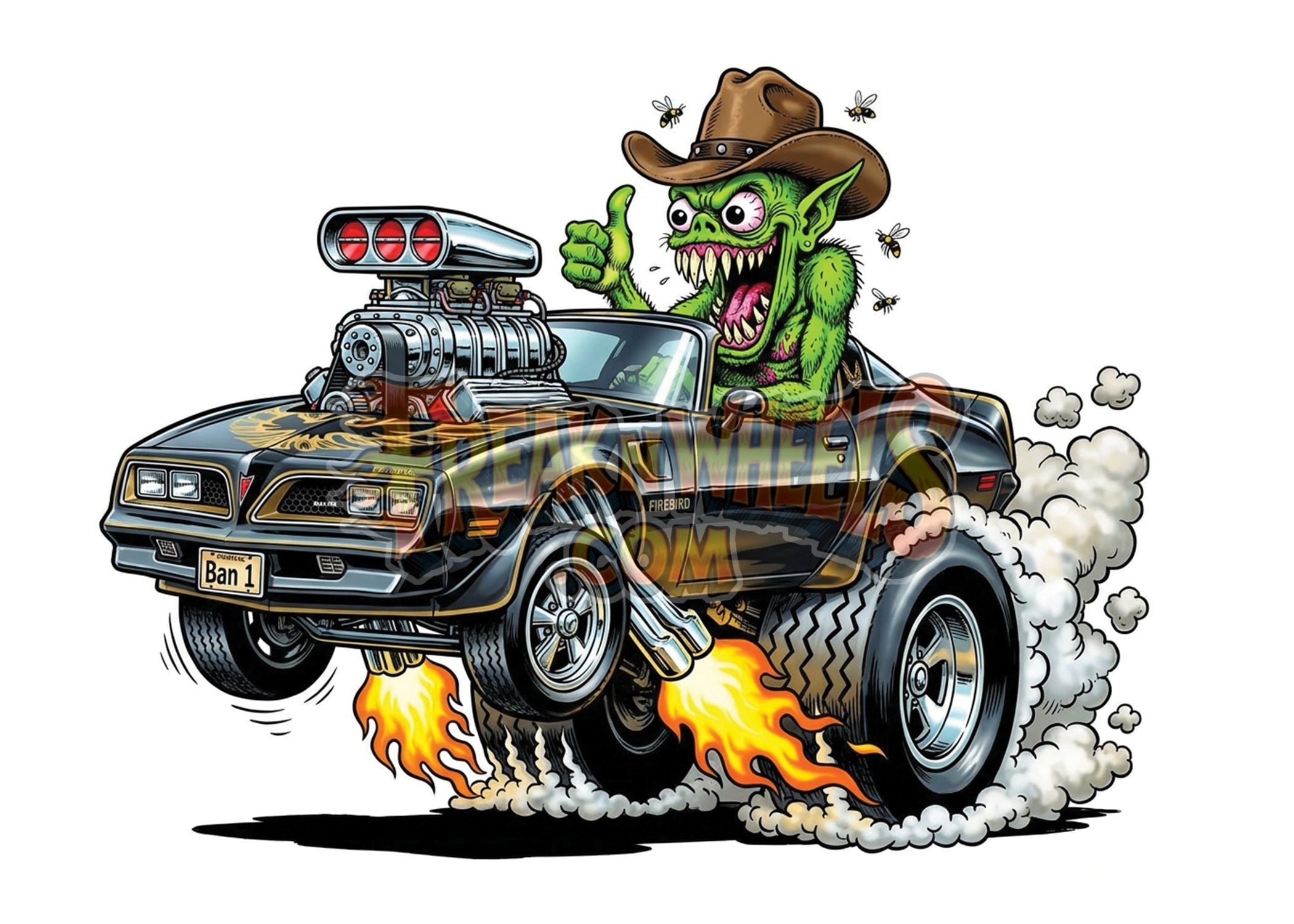 The Bandit | Freak'n Wheels Digital Download | Kustom Kulture Poster