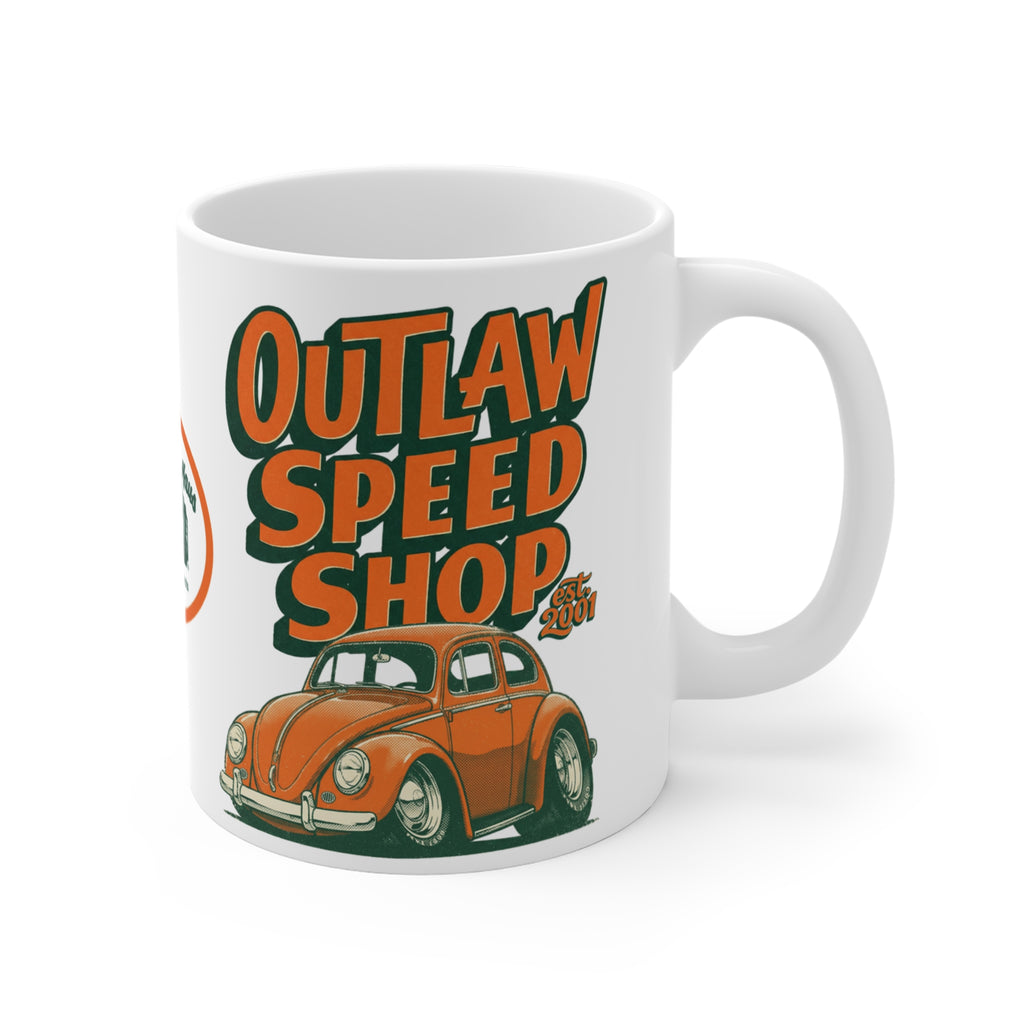 Outlaw Speed Shop, Buggin', Tooned-Coffee Mug —11oz