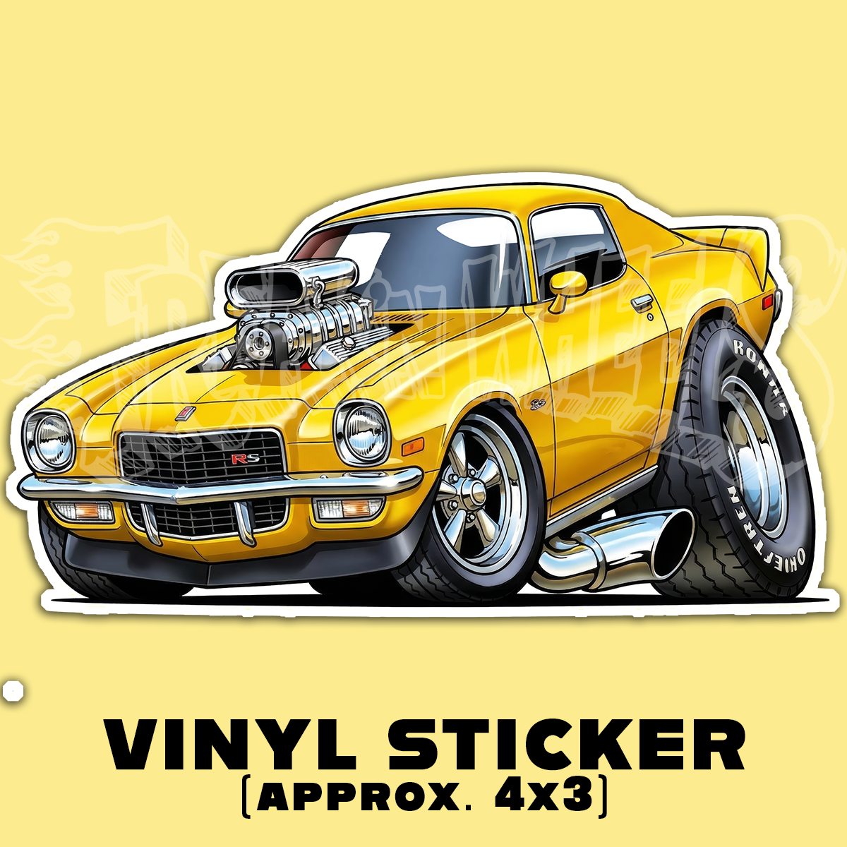 1971 Camaro Vinyl STICKER