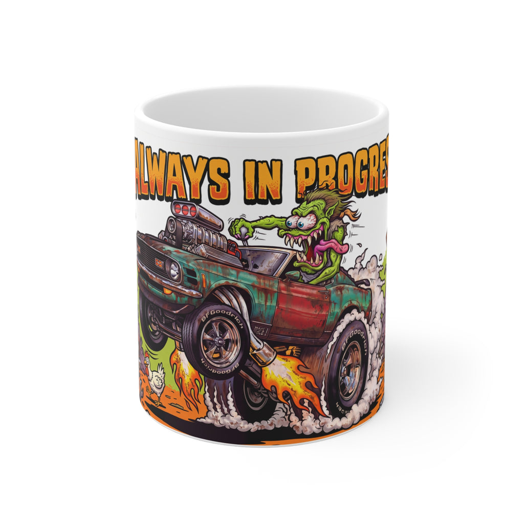 Barnyard Find Mustang Monster Rods Garage Coffee Mug —11oz