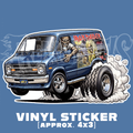Maiden Van STICKER