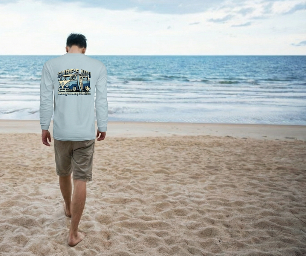 Surf's Up Moisture Wicking Long-Sleeve  Performance Crew