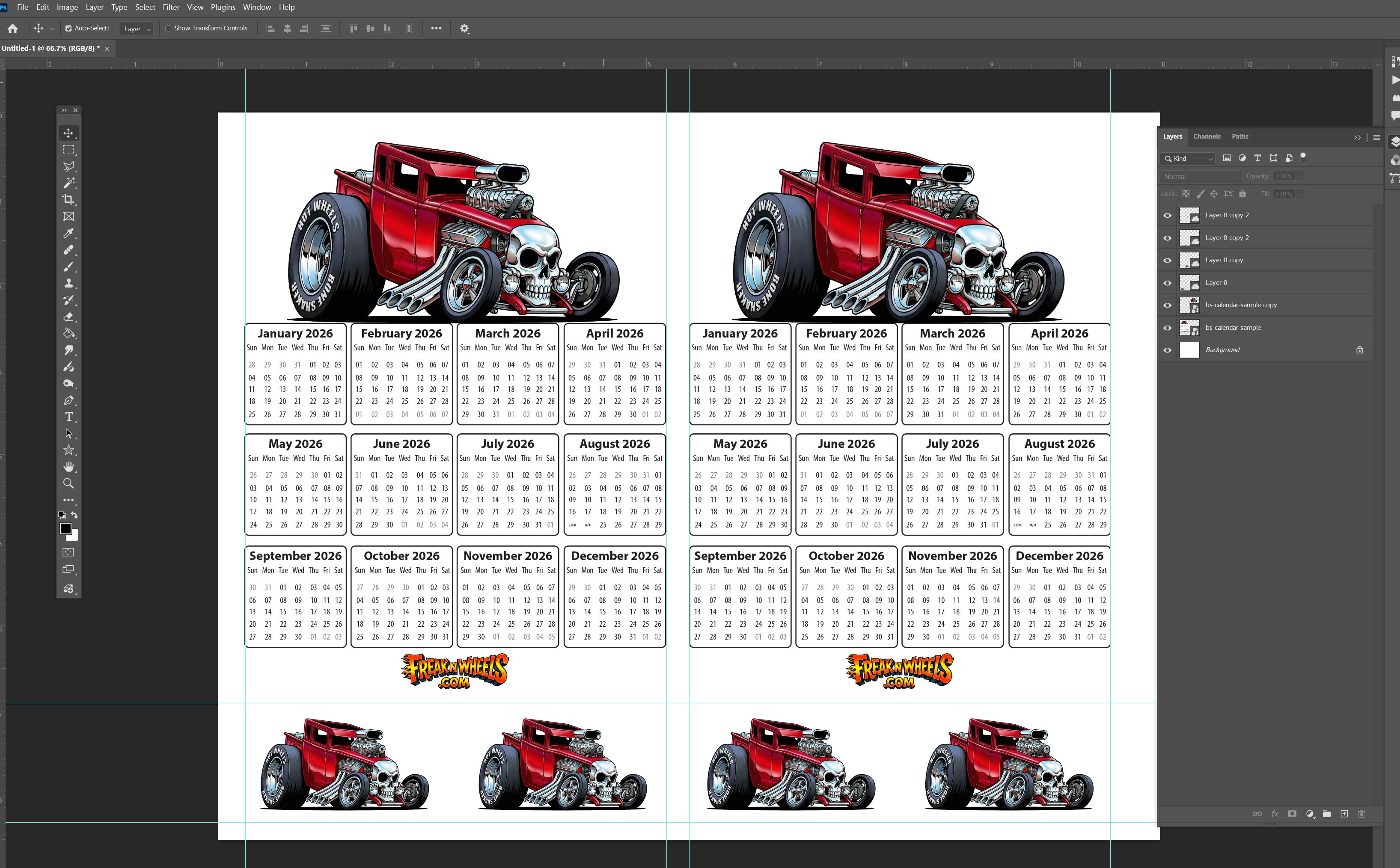 Tooned Boneshaker Custom Fridge/Toolbox Magnet, 5x7