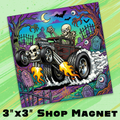Bone Rattler 3x3 Premium Vinyl Magnet, Single