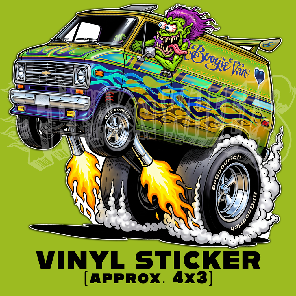 Boogie Van,  Vinyl STICKER