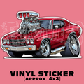 Tooned 70 Chevelle SS Vinyl STICKER