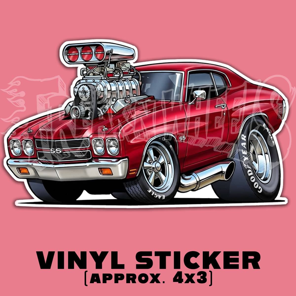 Tooned 70 Chevelle SS Vinyl STICKER