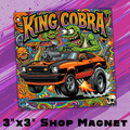 King Cobra 3x3 Premium Vinyl Magnet, Single