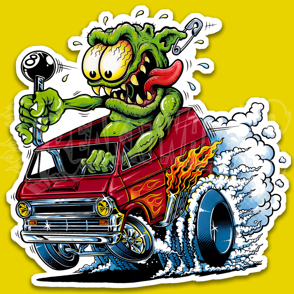 The "8-Ball" Van,  Vinyl STICKER