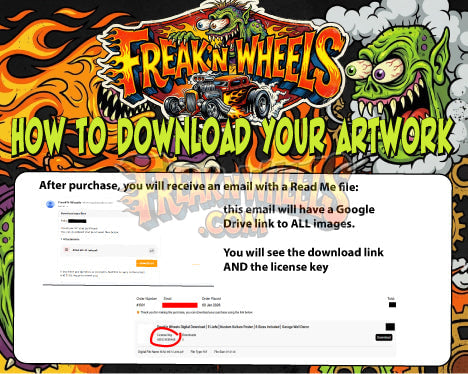 El Jefe | Freak'n Wheels Digital Download |Kustom Kulture Poster | 6 Sizes Included | Garage Wall Decor