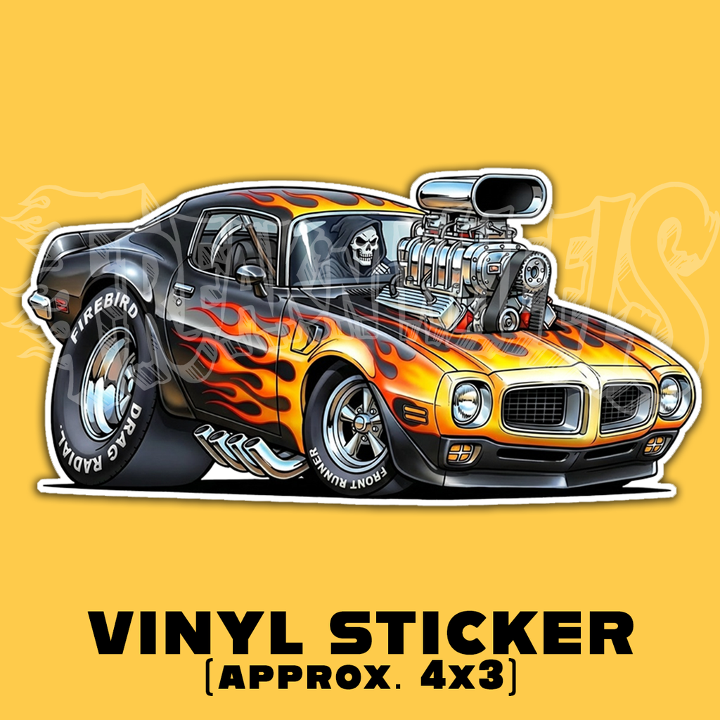 Tooned 70 Fire Chicken Vinyl STICKER