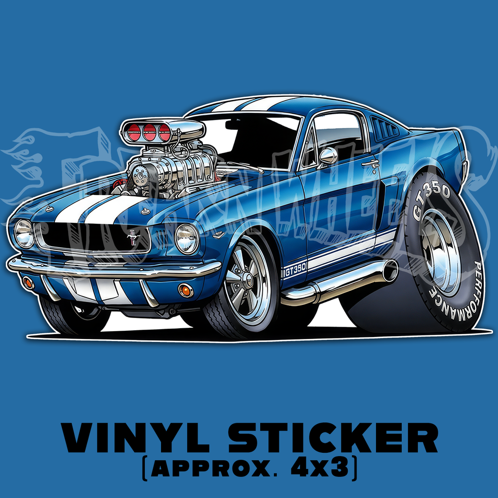 Tooned 65 GT350 Car Vinyl STICKER