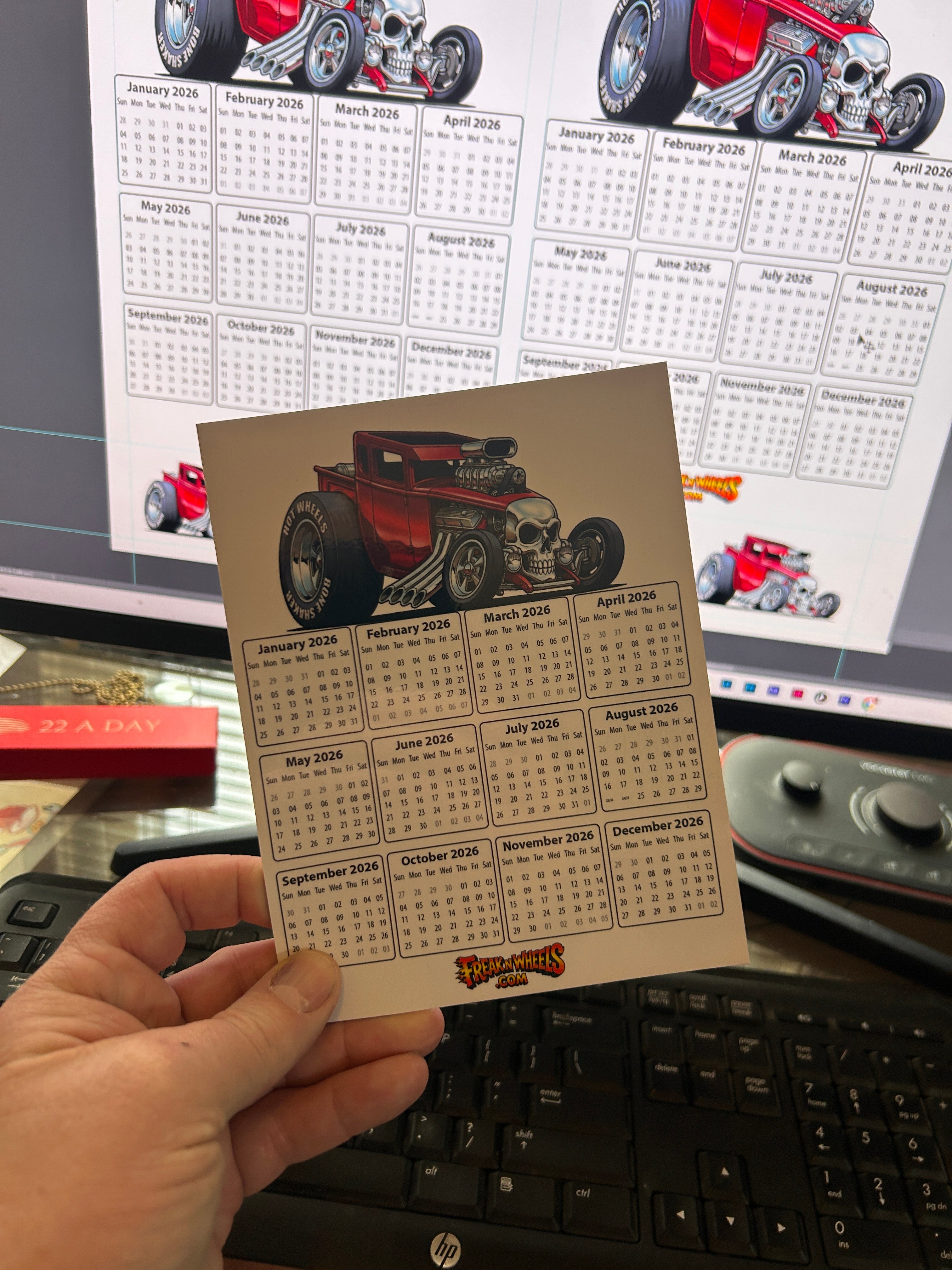 Tooned Boneshaker Custom Fridge/Toolbox Magnet, 5x7