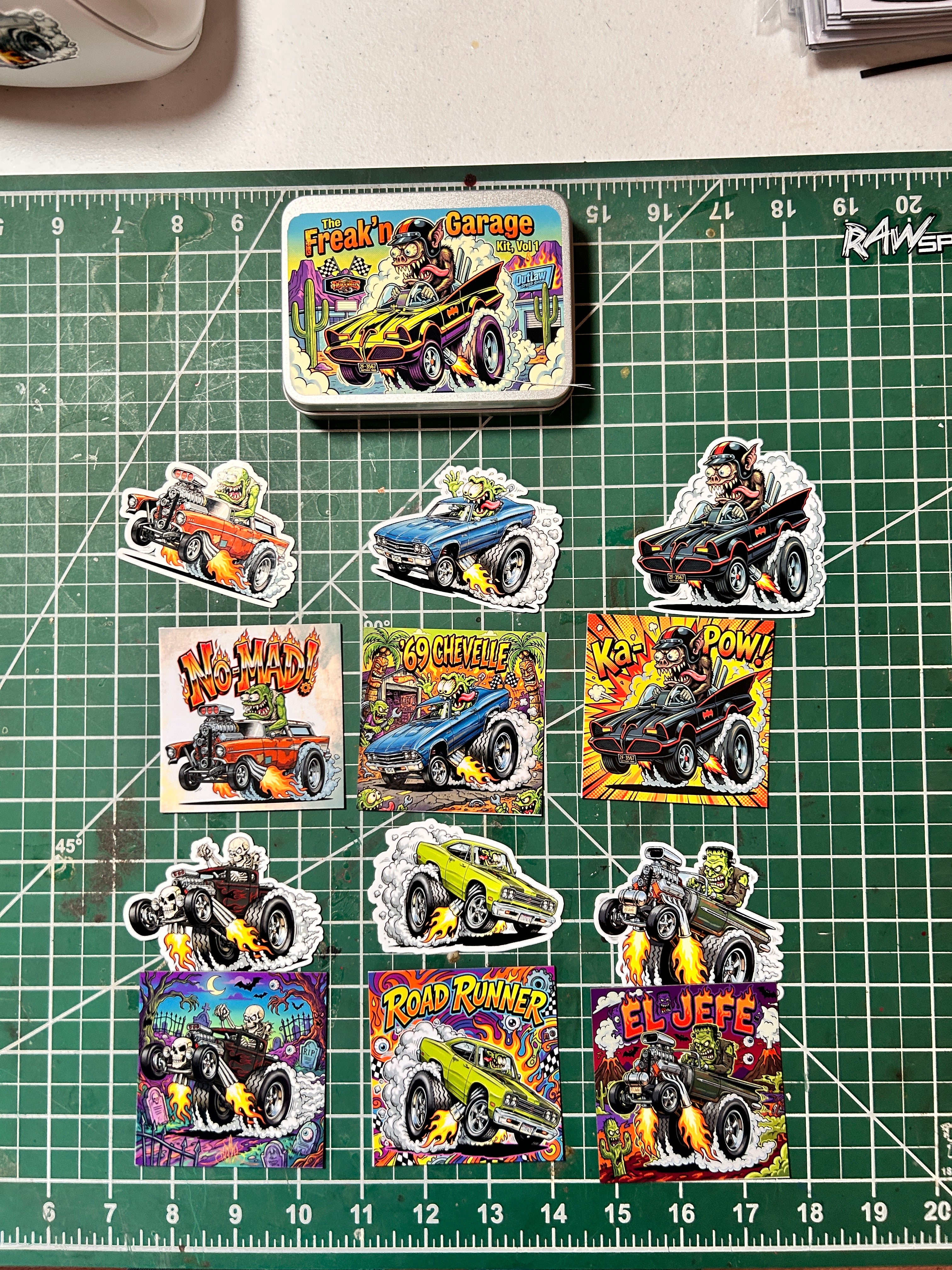The Freak'n Garage Kit — Vol. 1-Magnets AND Stickers
