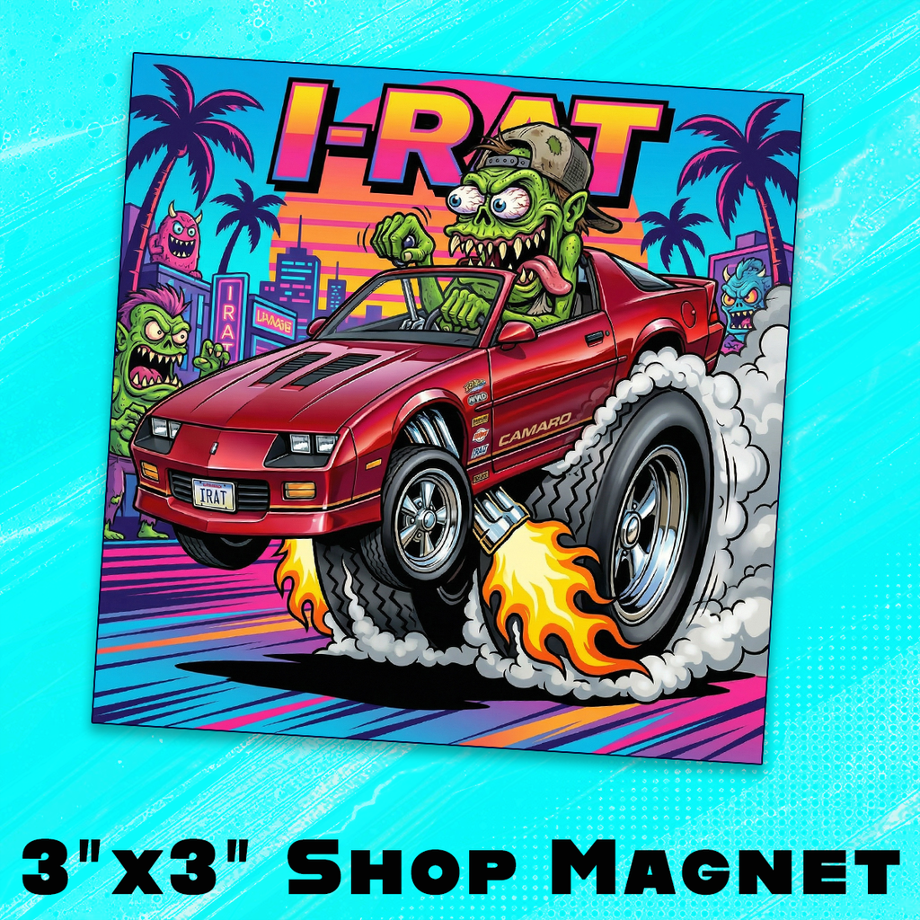 I-Rat Iroc 3x3 Premium Vinyl Magnet, Single