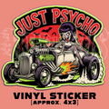 Just Psycho Pin Up,  Vinyl STICKER
