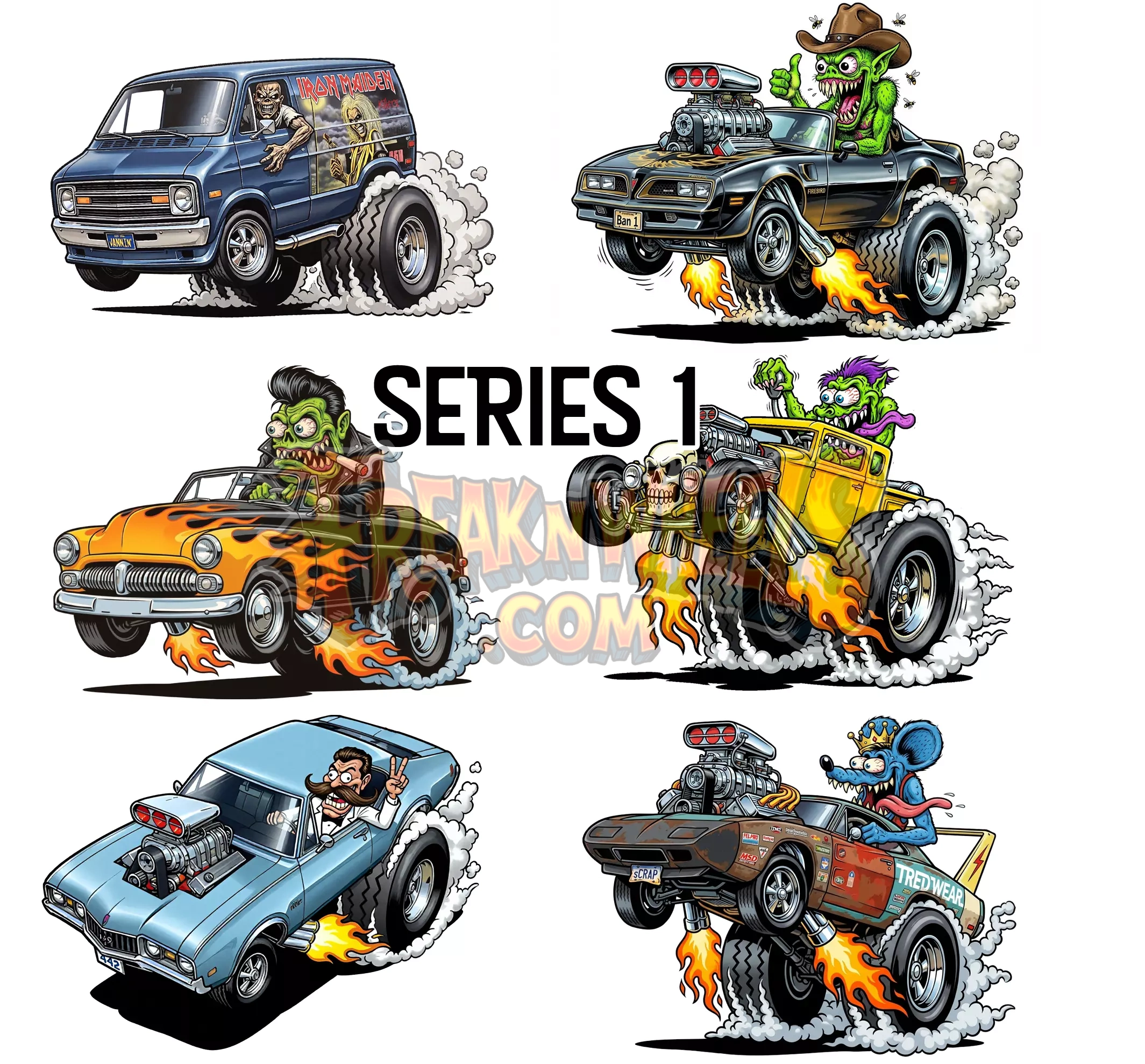 SERIES 1 Singles, Custom 3x3 Premium Vinyl Magnets