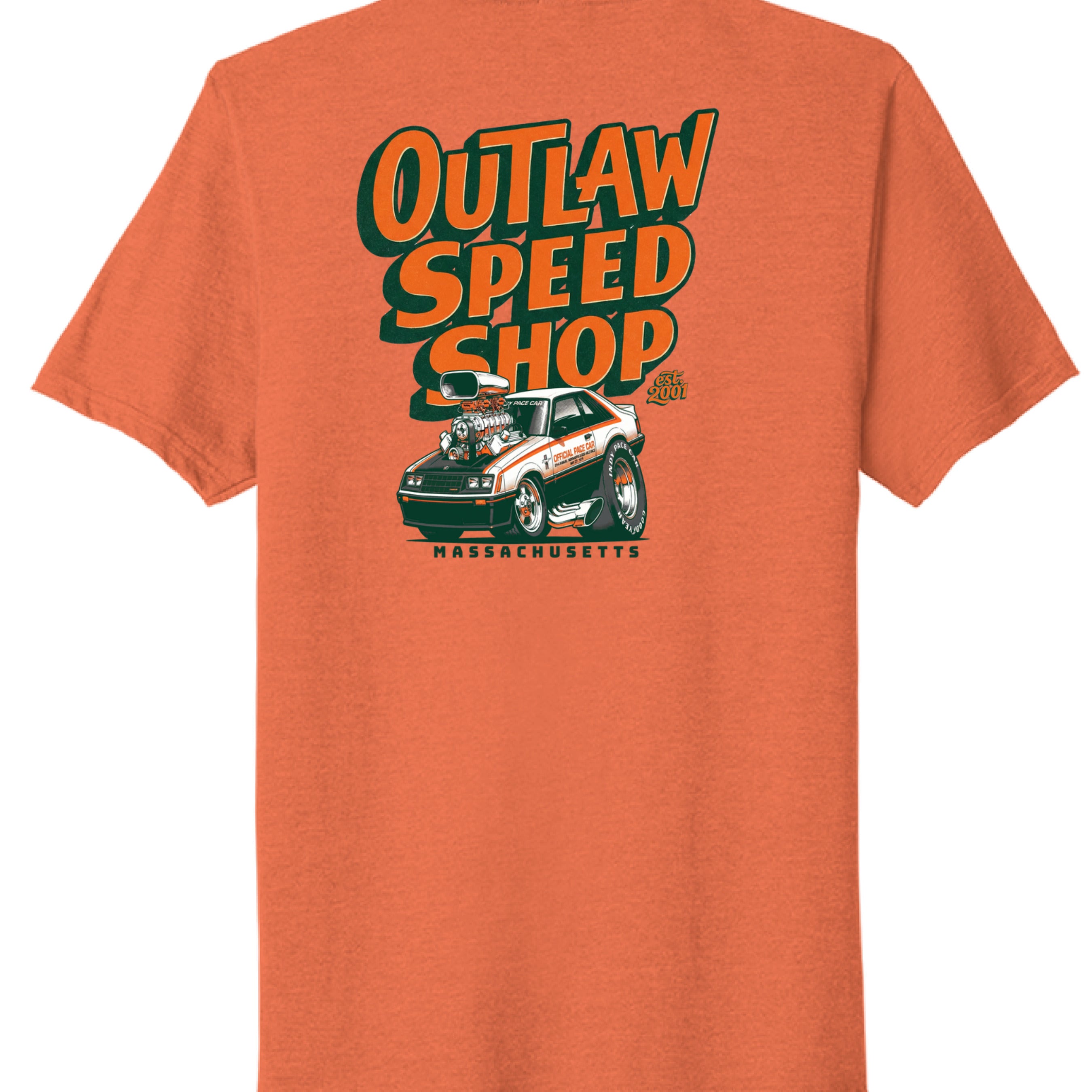 Deep Orange Heather - BACK