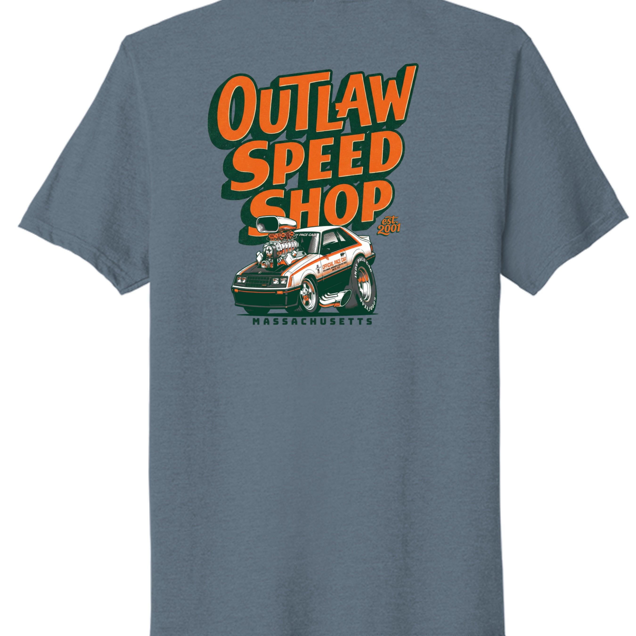 Steel Blue Heather - BACK