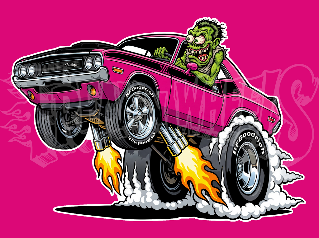 Panther Pink Challenger Vinyl STICKER