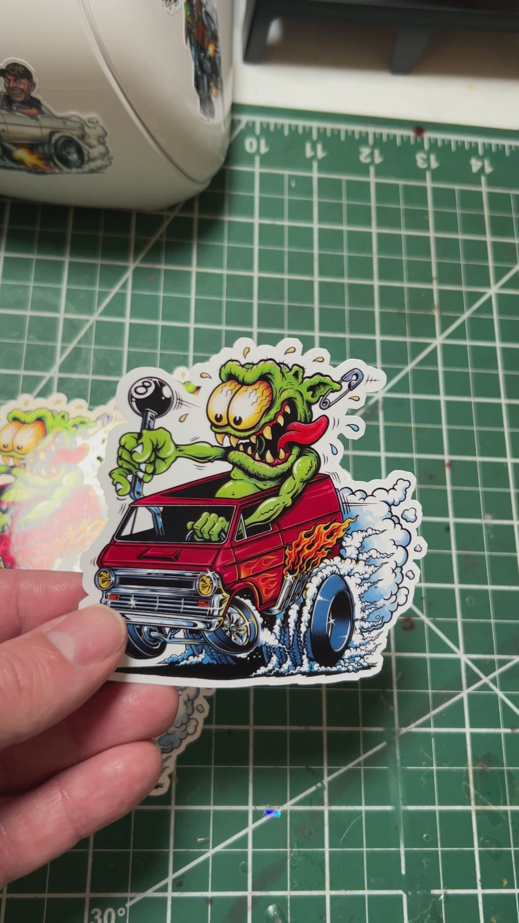The "8-Ball" Van,  Vinyl STICKER