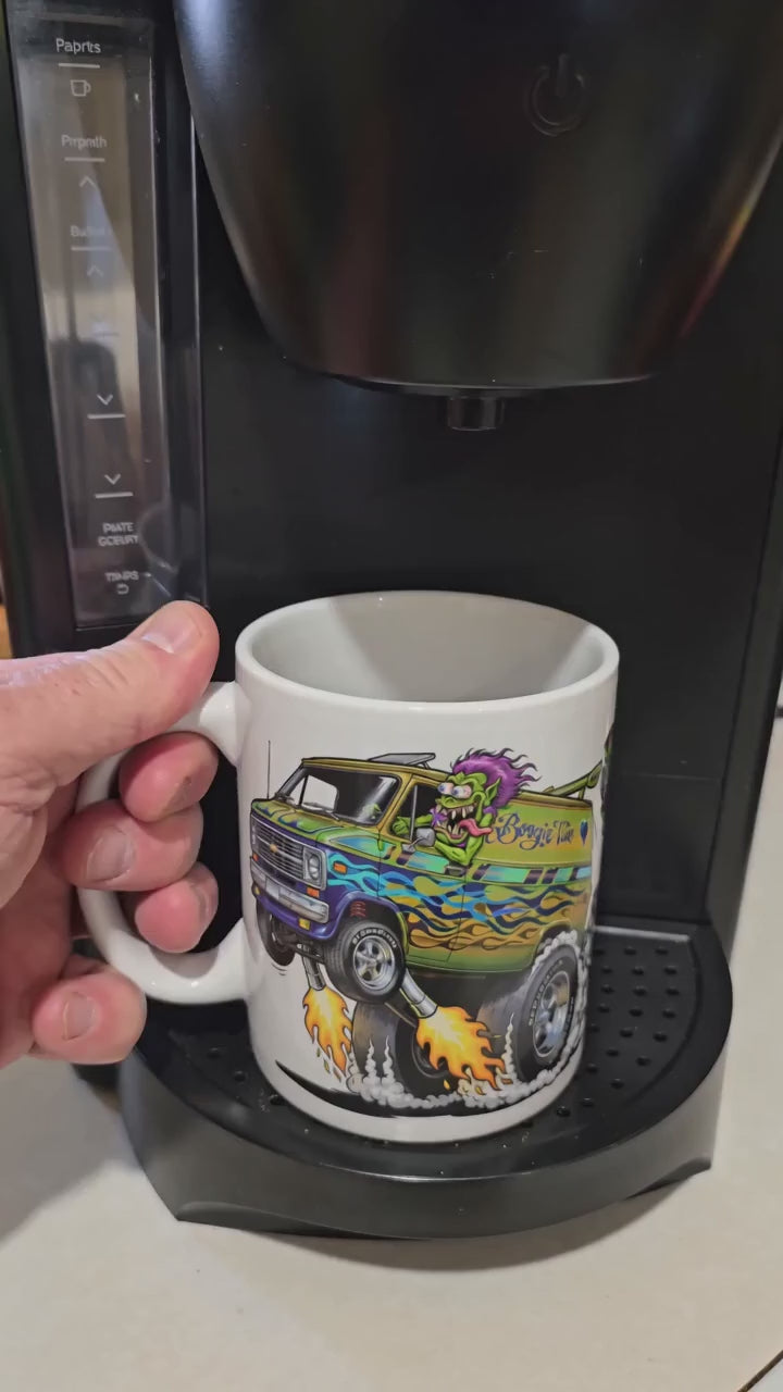Boogie Van Monster Rods Garage Coffee Mug —11oz