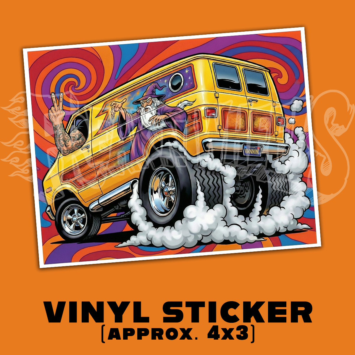 Trippy Van,  Vinyl STICKER