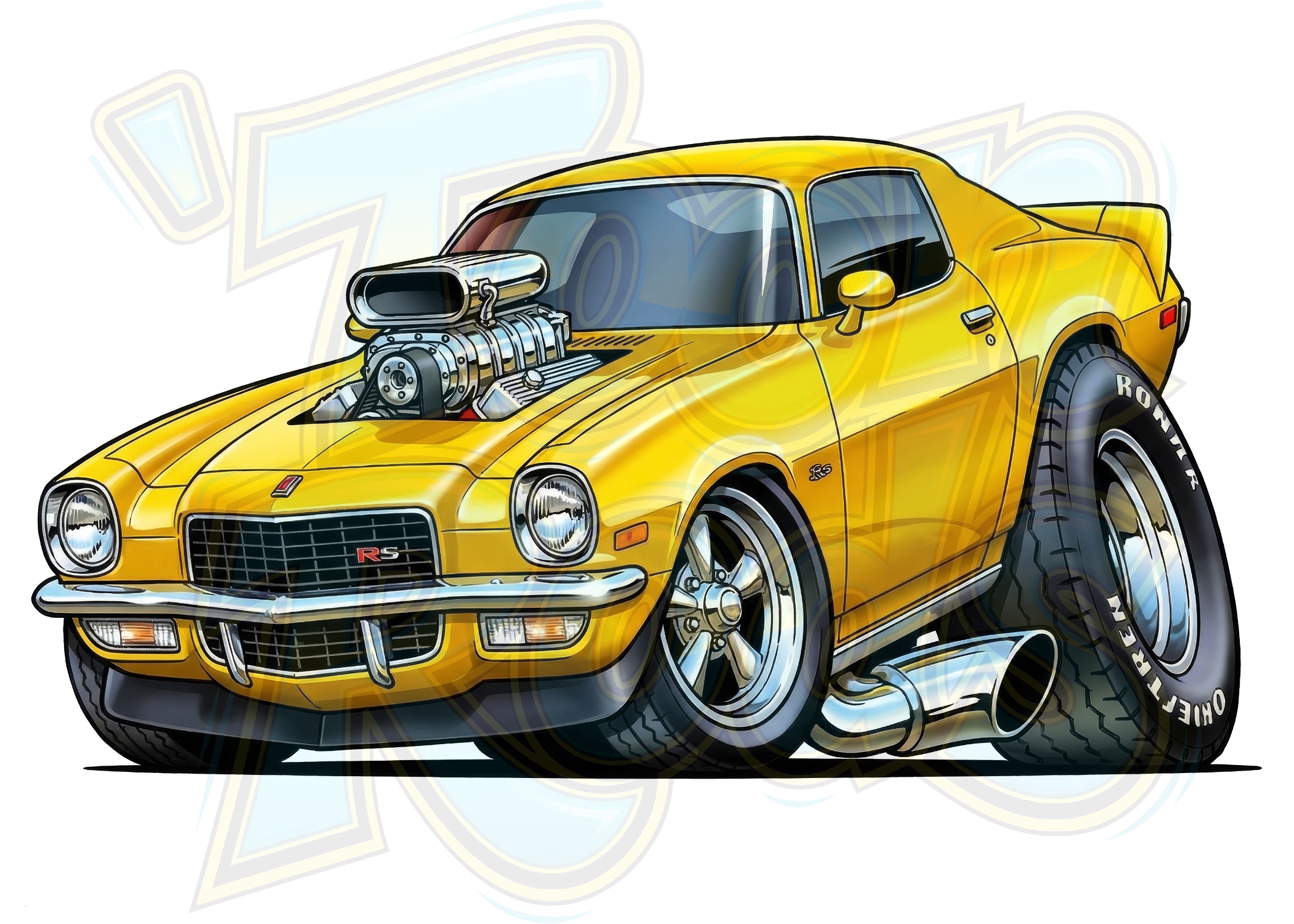 1971 Camaro Vinyl STICKER